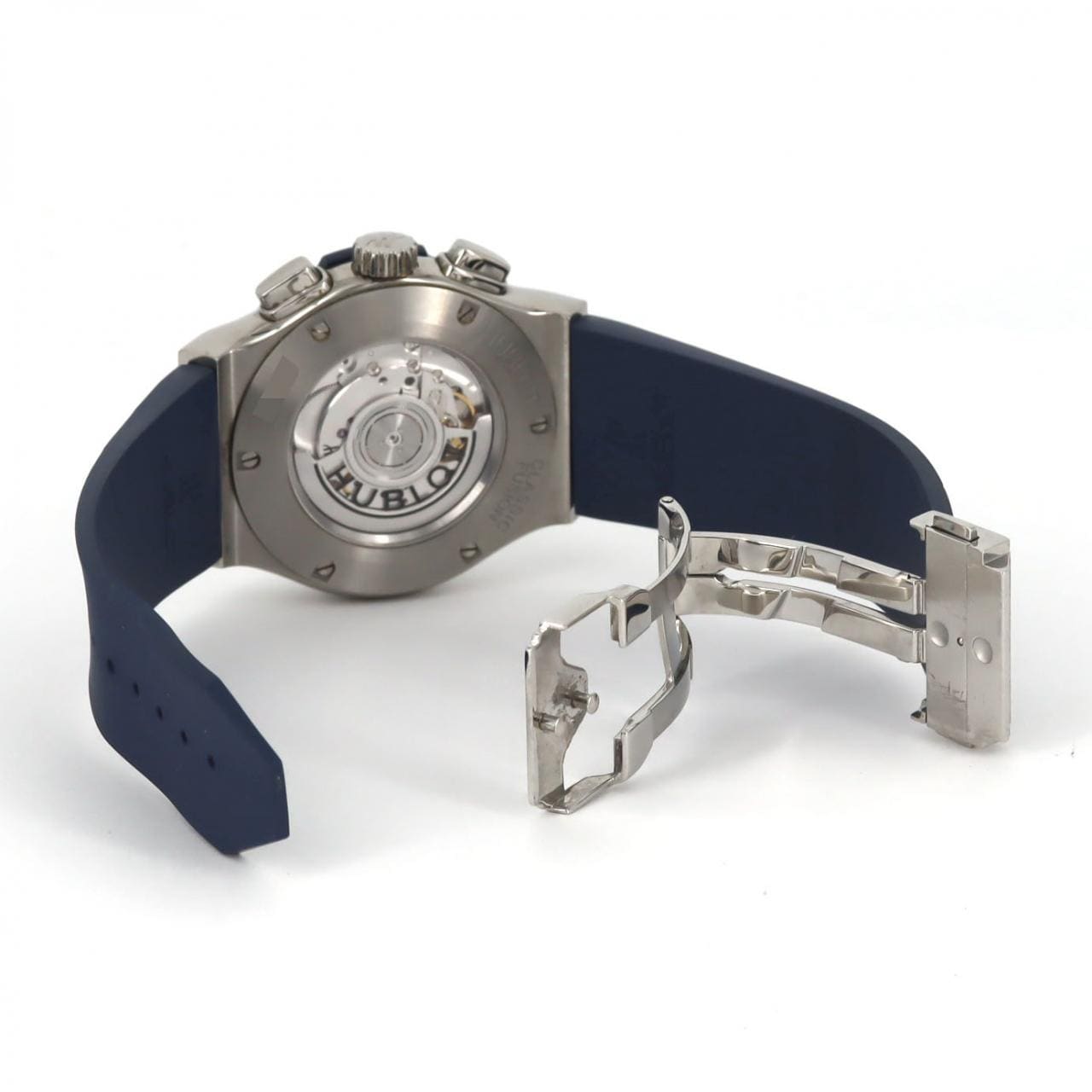 ウブロ クラシックフュージョンクロノグラフチタニウムブルー 521.NX.7170.LR TI 自動巻