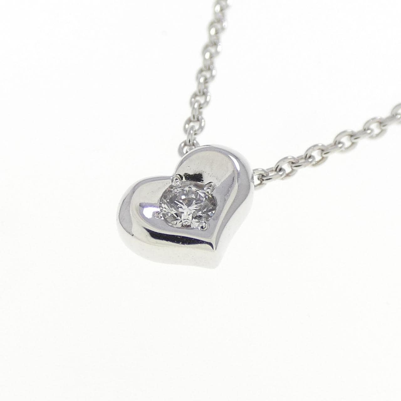 スタージュエリー ハート ダイヤモンド ネックレス 0.04CT