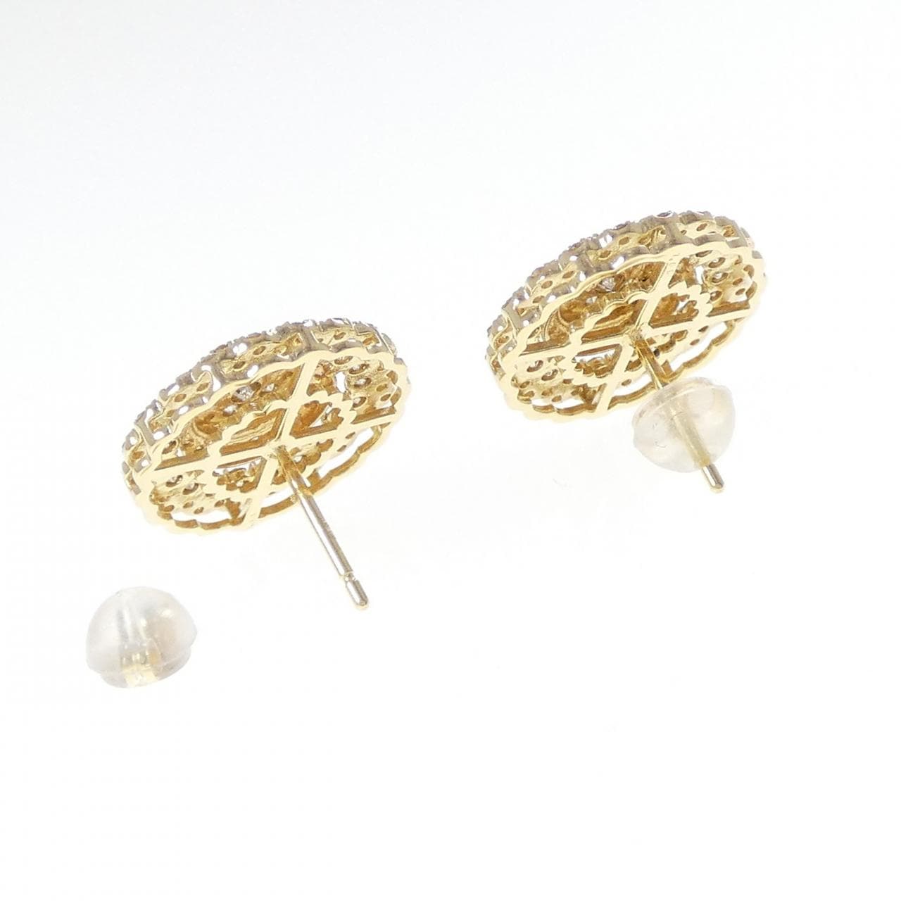 K18YG ダイヤモンド ピアス 2.00CT