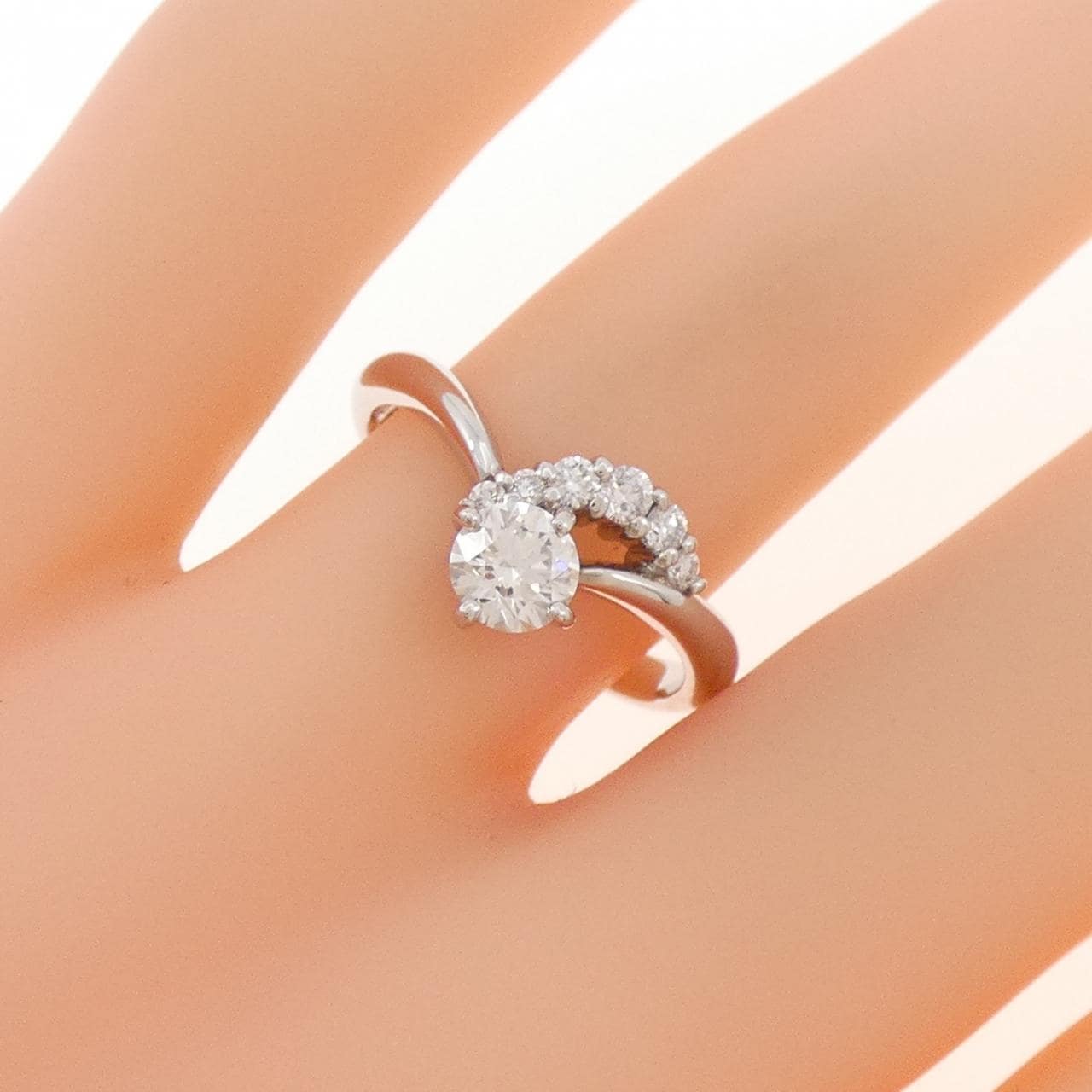 PT900 ダイヤモンド リング 0.406CT G VS1 EXT