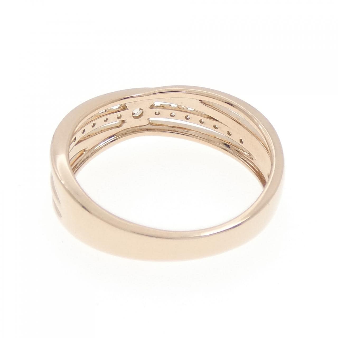 K18PG ダイヤモンド リング 0.13CT
