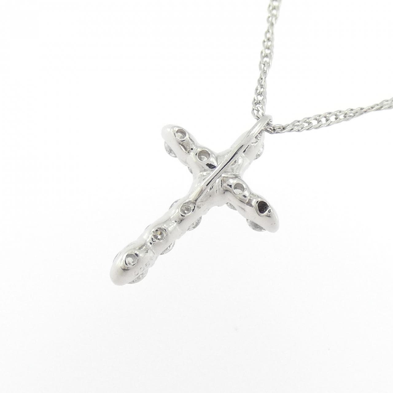 PT900/PT850 クロス ダイヤモンド ネックレス 0.2CT