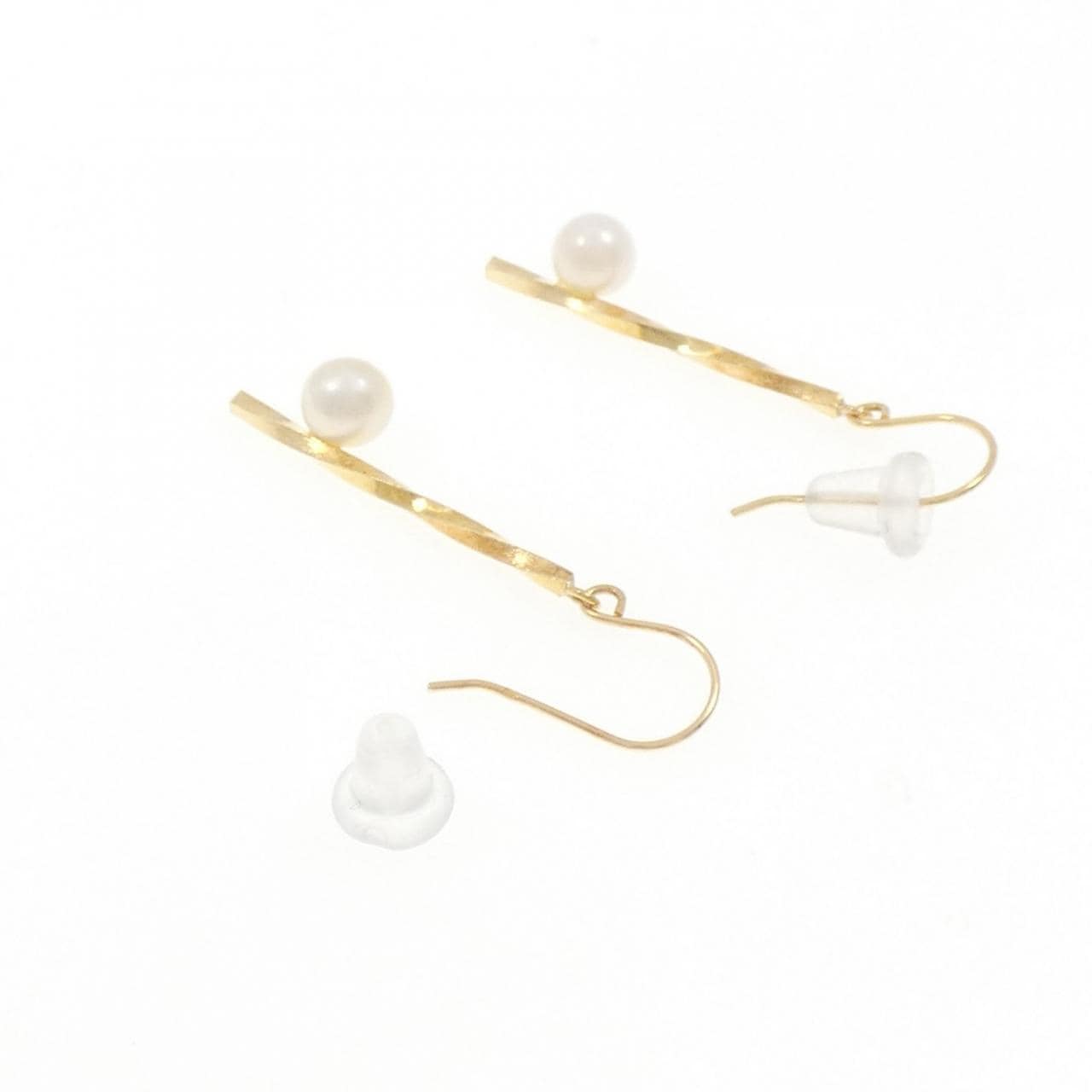 【新品】K18YG アコヤパール ピアス 4mm