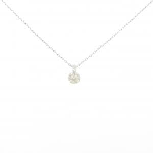 PT900/PT850 ソリティア ダイヤモンド ネックレス 0.914CT