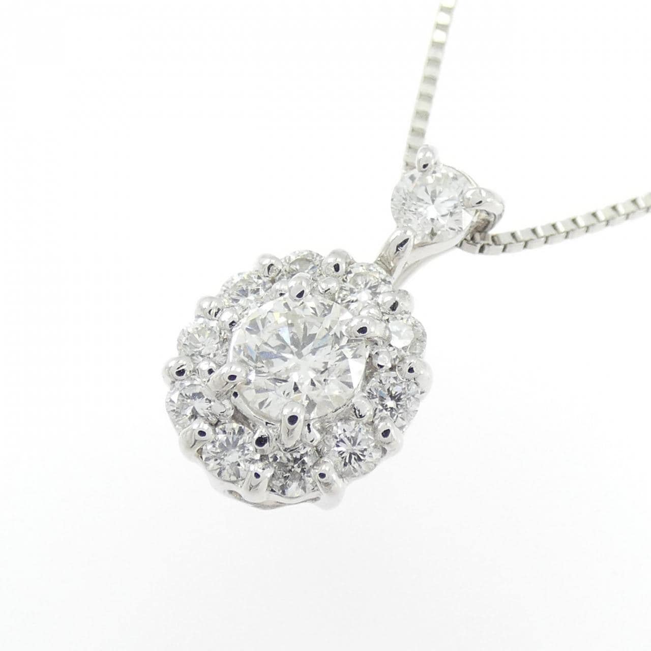 K18WG ダイヤモンド ネックレス 0.30CT