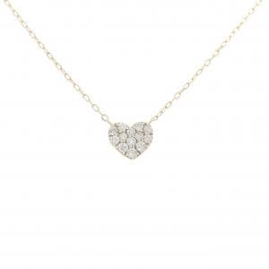 K10YG ハート ダイヤモンド ネックレス 0.30CT
