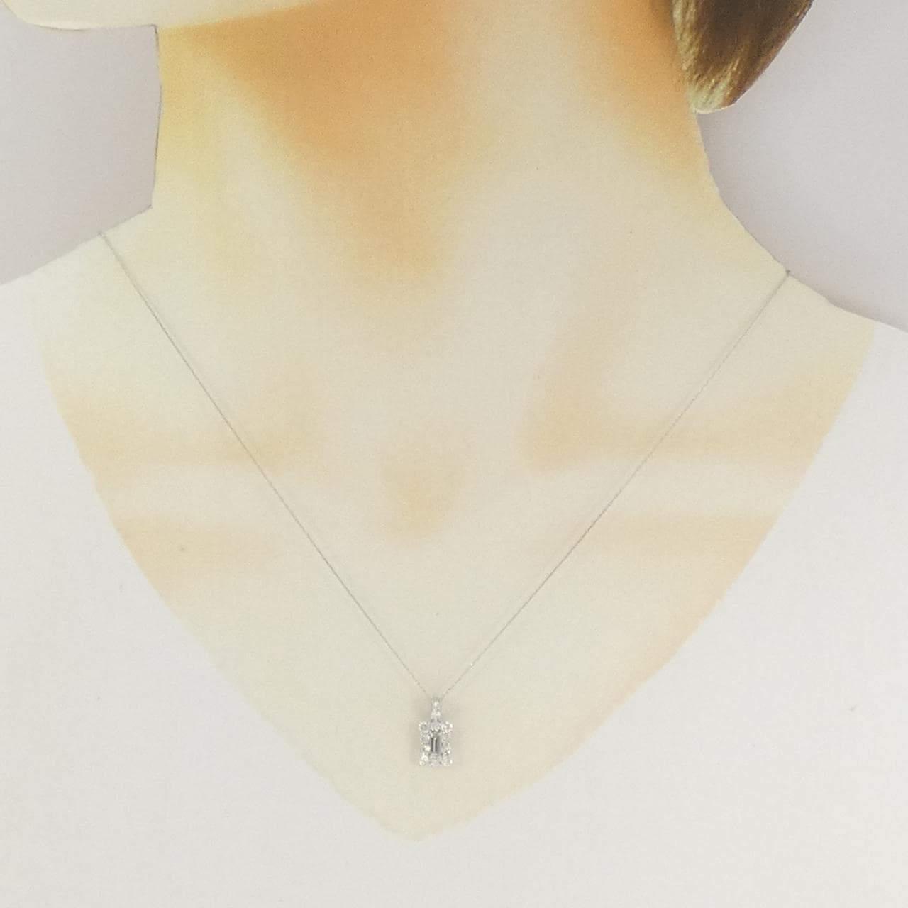 【新品】PT900/PT850 ダイヤモンド ネックレス 0.60CT