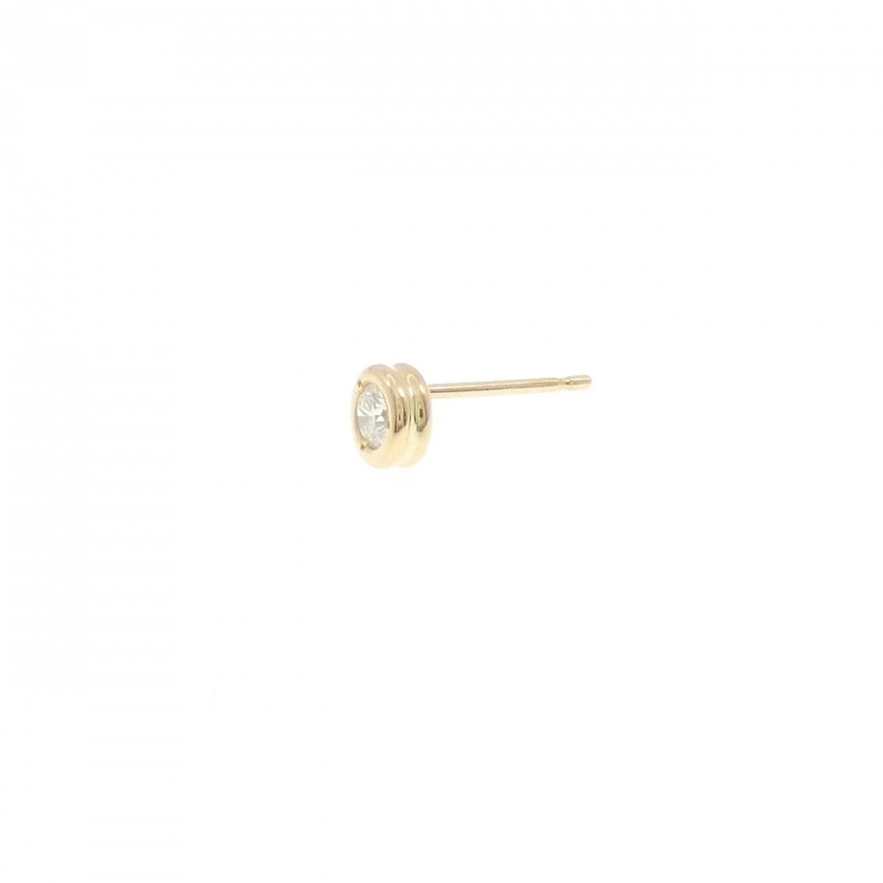 K18YG ダイヤモンド ピアス 0.13CT 片耳