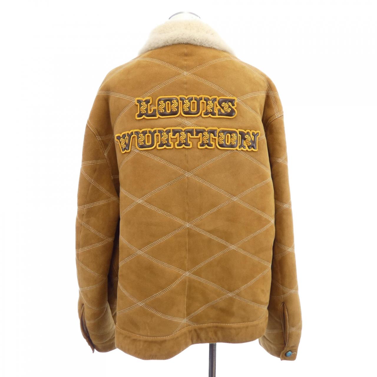 ルイヴィトン LOUIS VUITTON エンブロイダードシアリングワークウェア HRL90EMLS ムートンジャケット