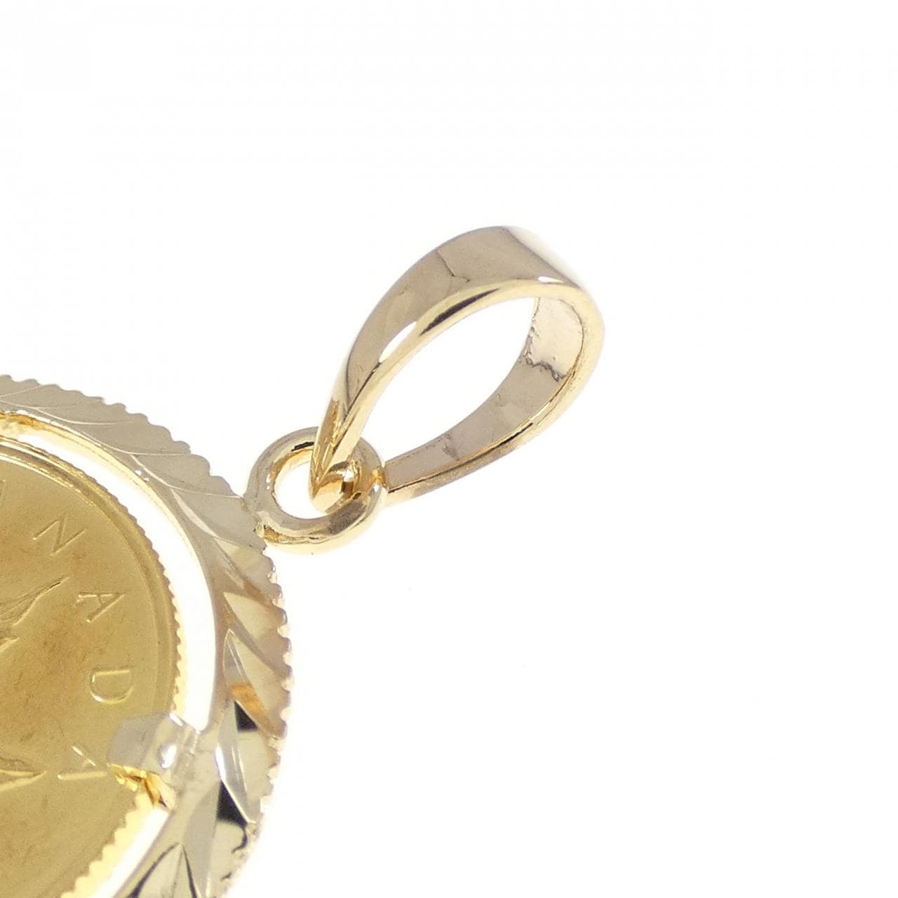 18KYG(枠) コイン ペンダント