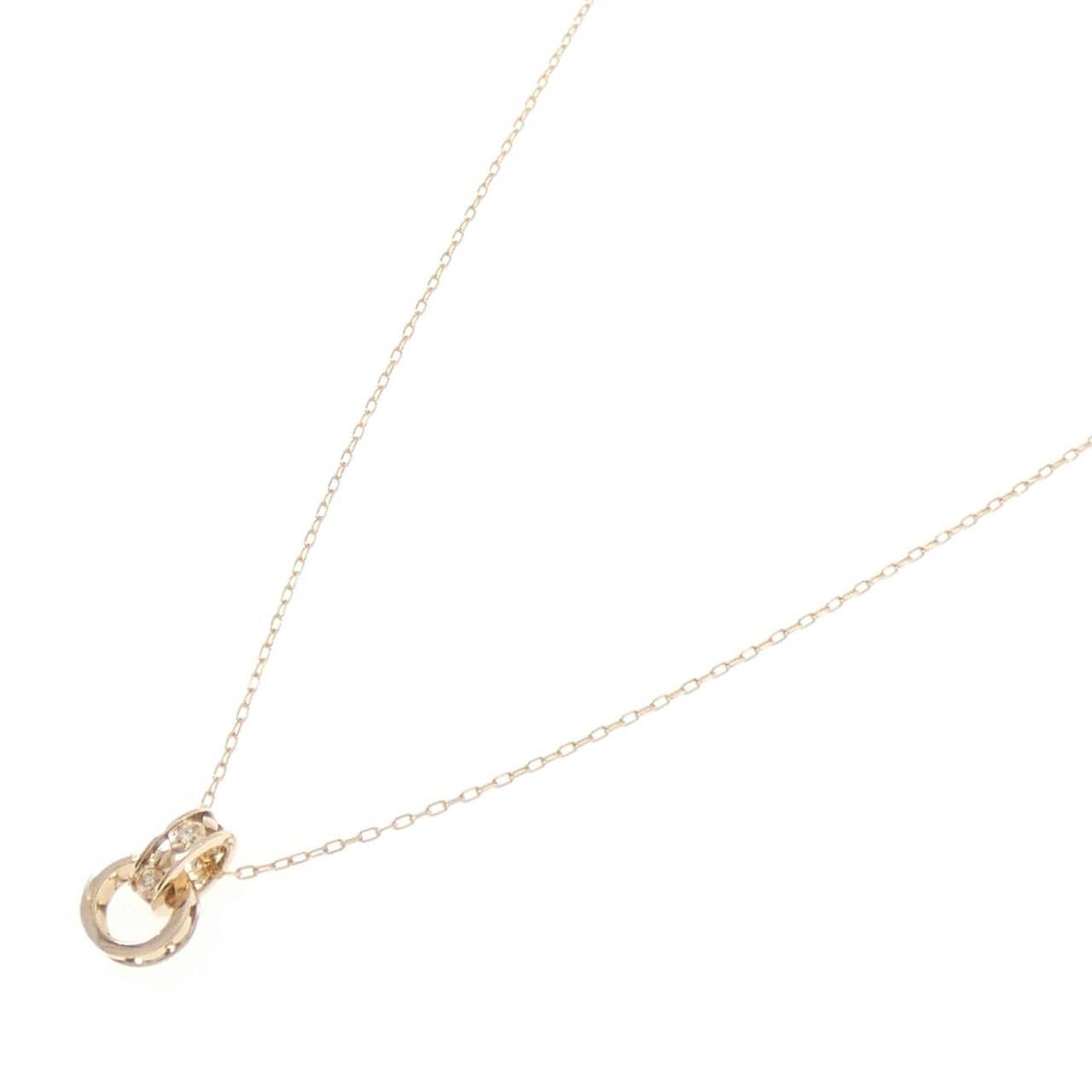 K18PG ダイヤモンド ネックレス 0.03CT
