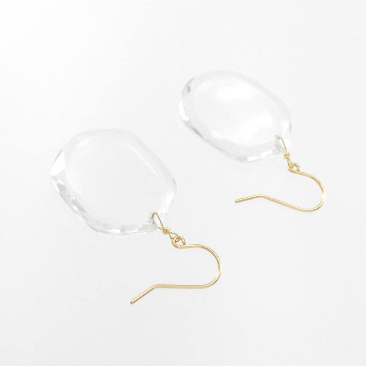 [BRAND NEW] K18YG Quartz earrings