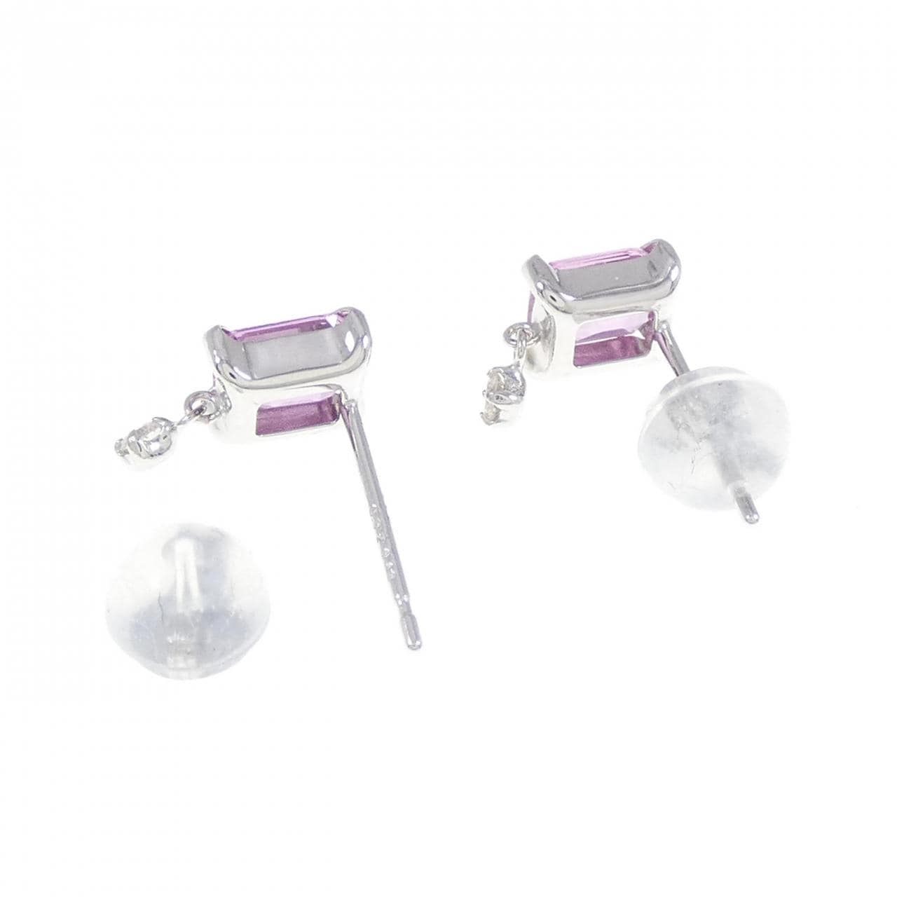 【リメイク】PT サファイヤ ピアス 0.94CT