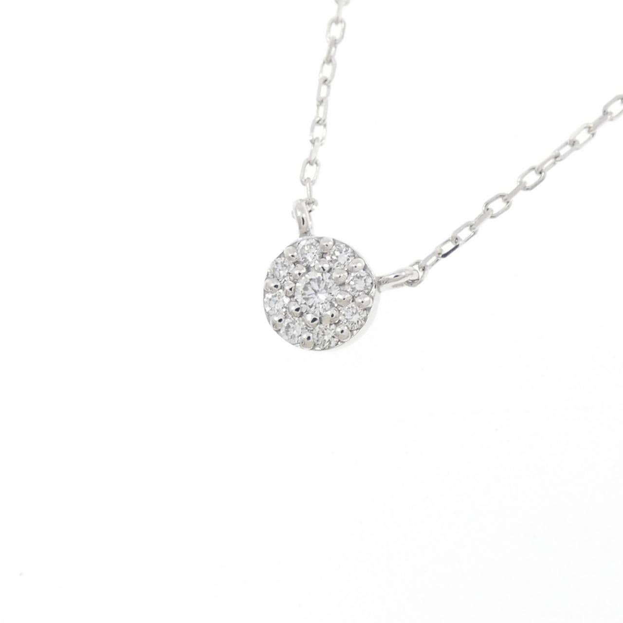 K18WG ダイヤモンド ネックレス 0.06CT