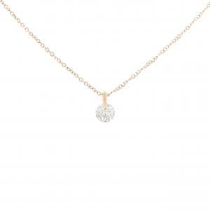 K18PG ソリティア ダイヤモンド ネックレス 0.323CT