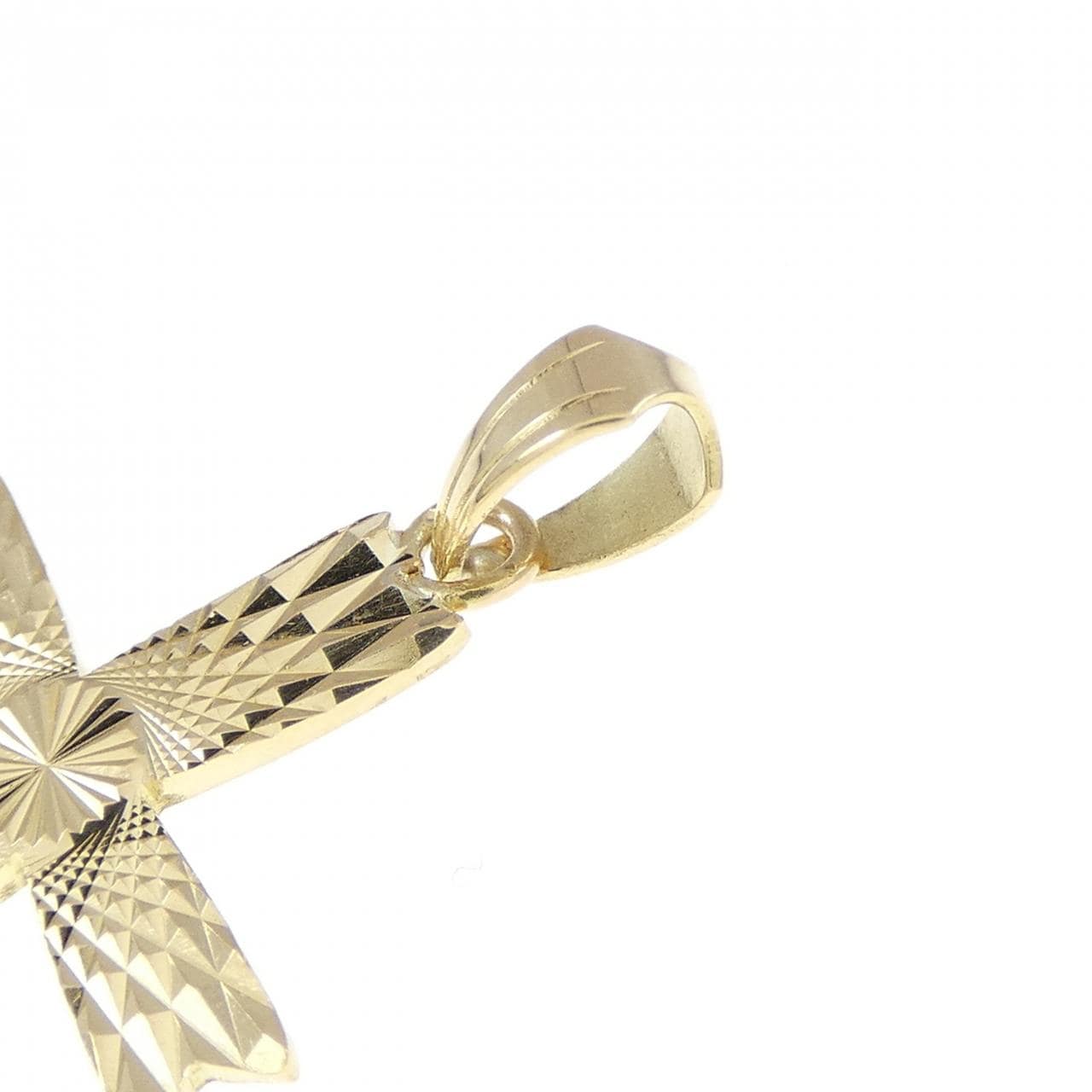 K18YG クロス ペンダント