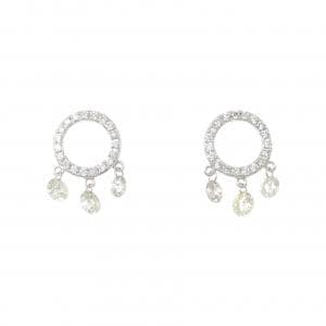 K18WG ダイヤモンド ピアス 1.05CT