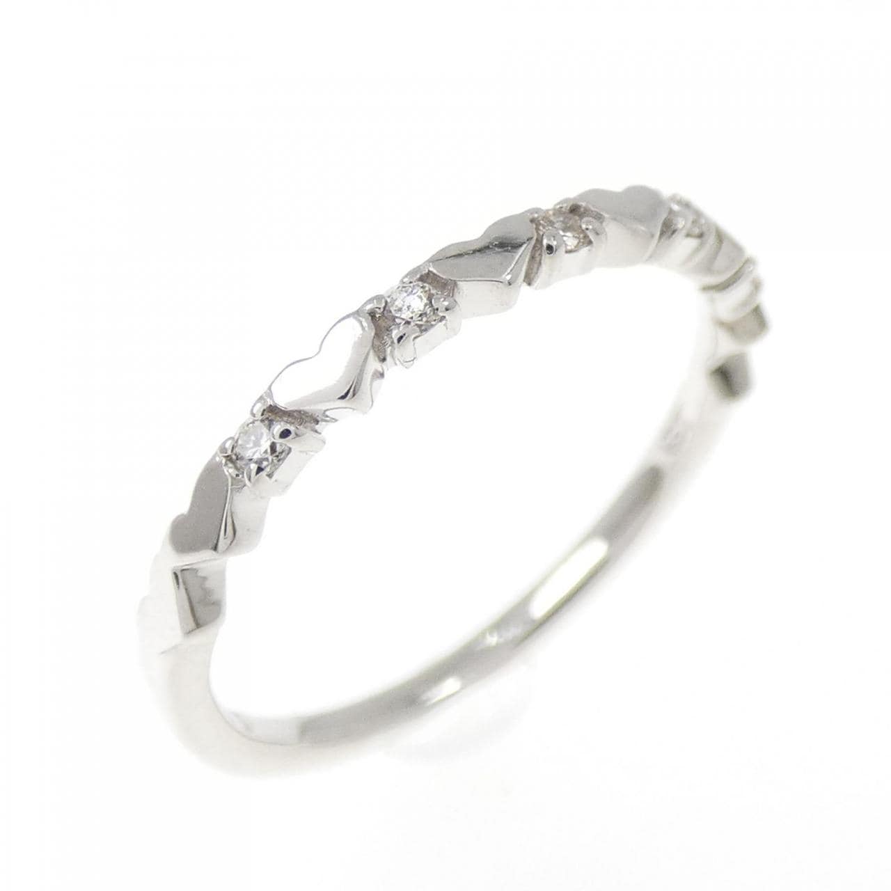 サマンサティアラ ハート ダイヤモンド ピンキー リング 0.05CT