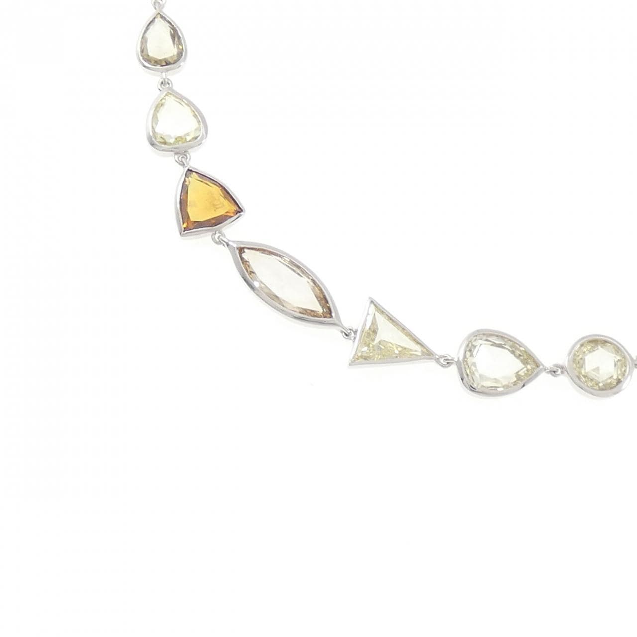 K18WG ダイヤモンド ネックレス 20.38CT
