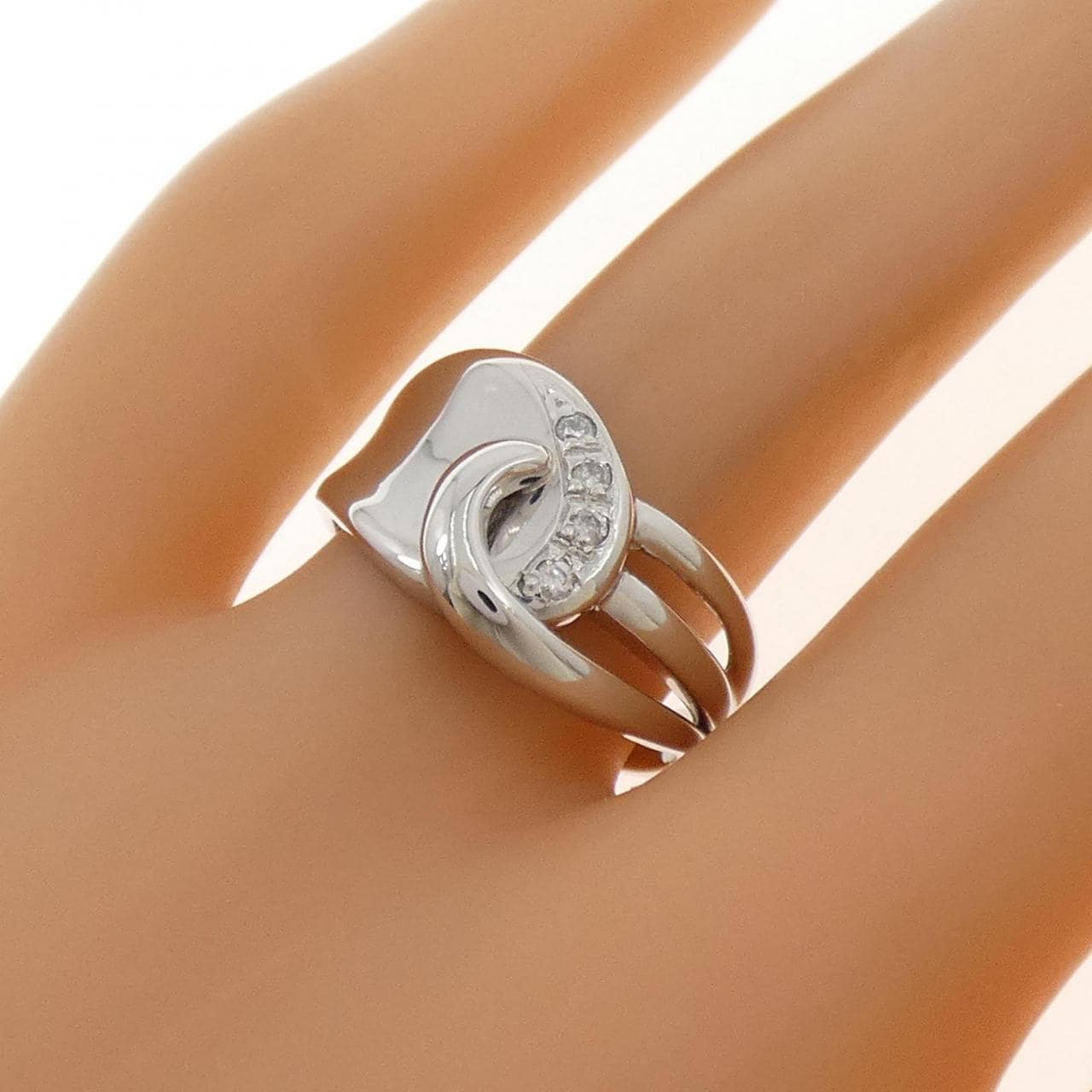 PT1000 ダイヤモンド リング 0.06CT