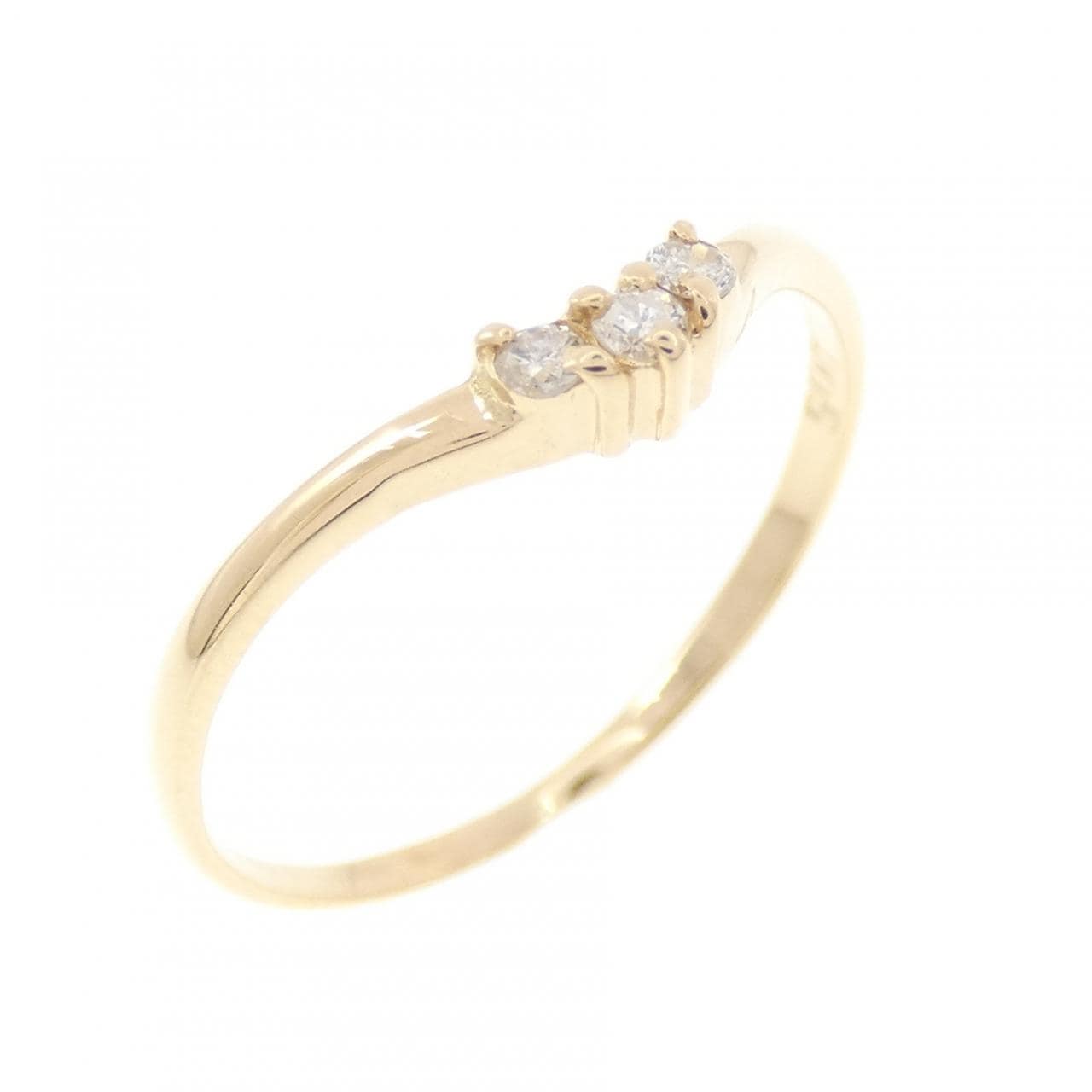 K18YG ダイヤモンド リング 0.05CT