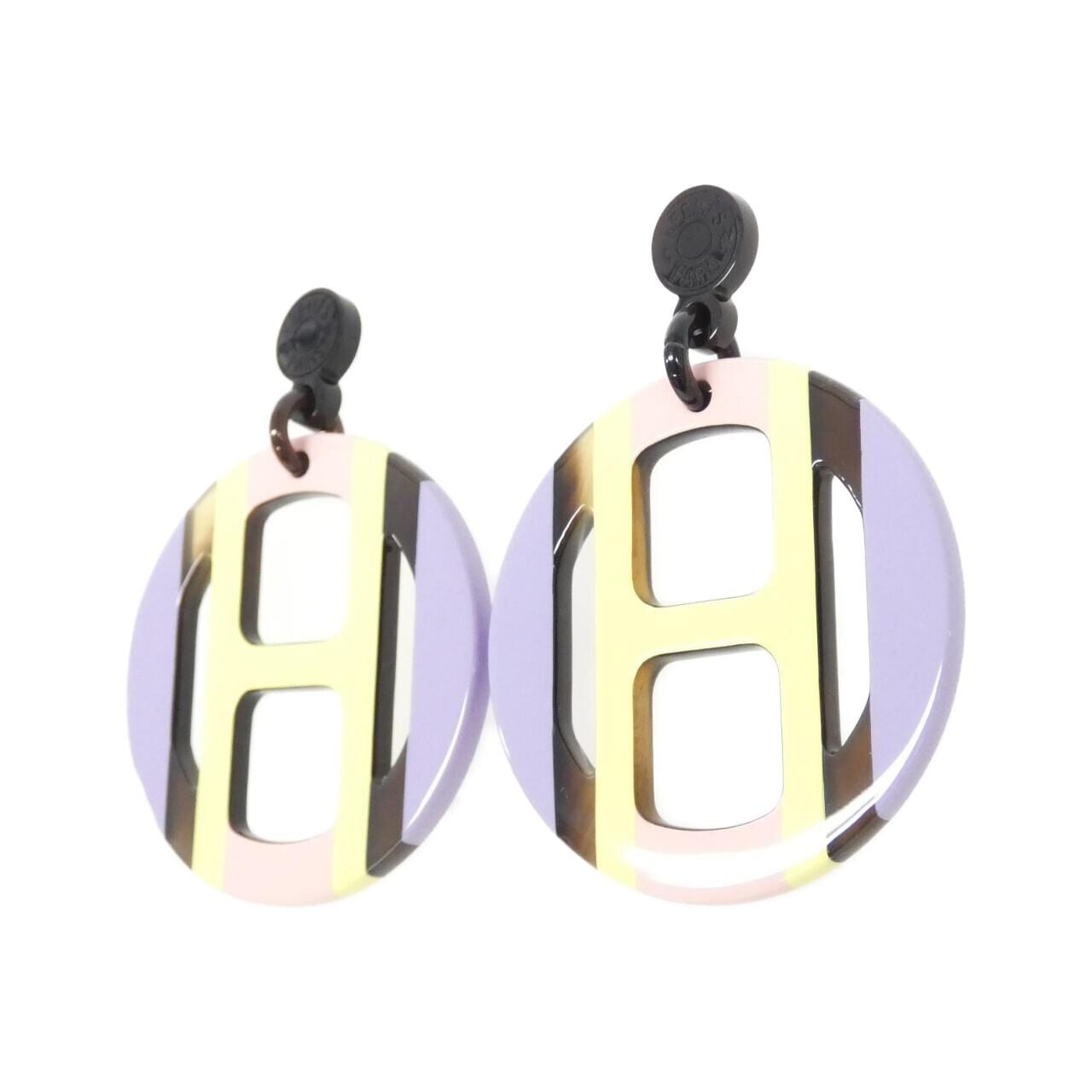 [Unused items] HERMES H Equipe 057086FL earrings