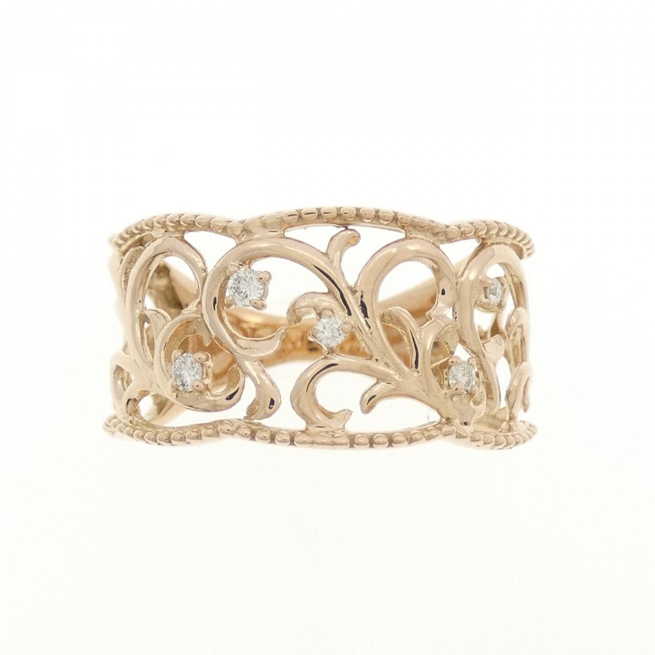 K18PG ダイヤモンド リング 0.05CT