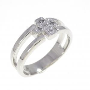 PT900 クロス ダイヤモンド リング