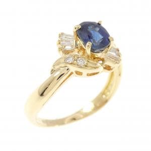 K18YG サファイヤ リング 0.11CT