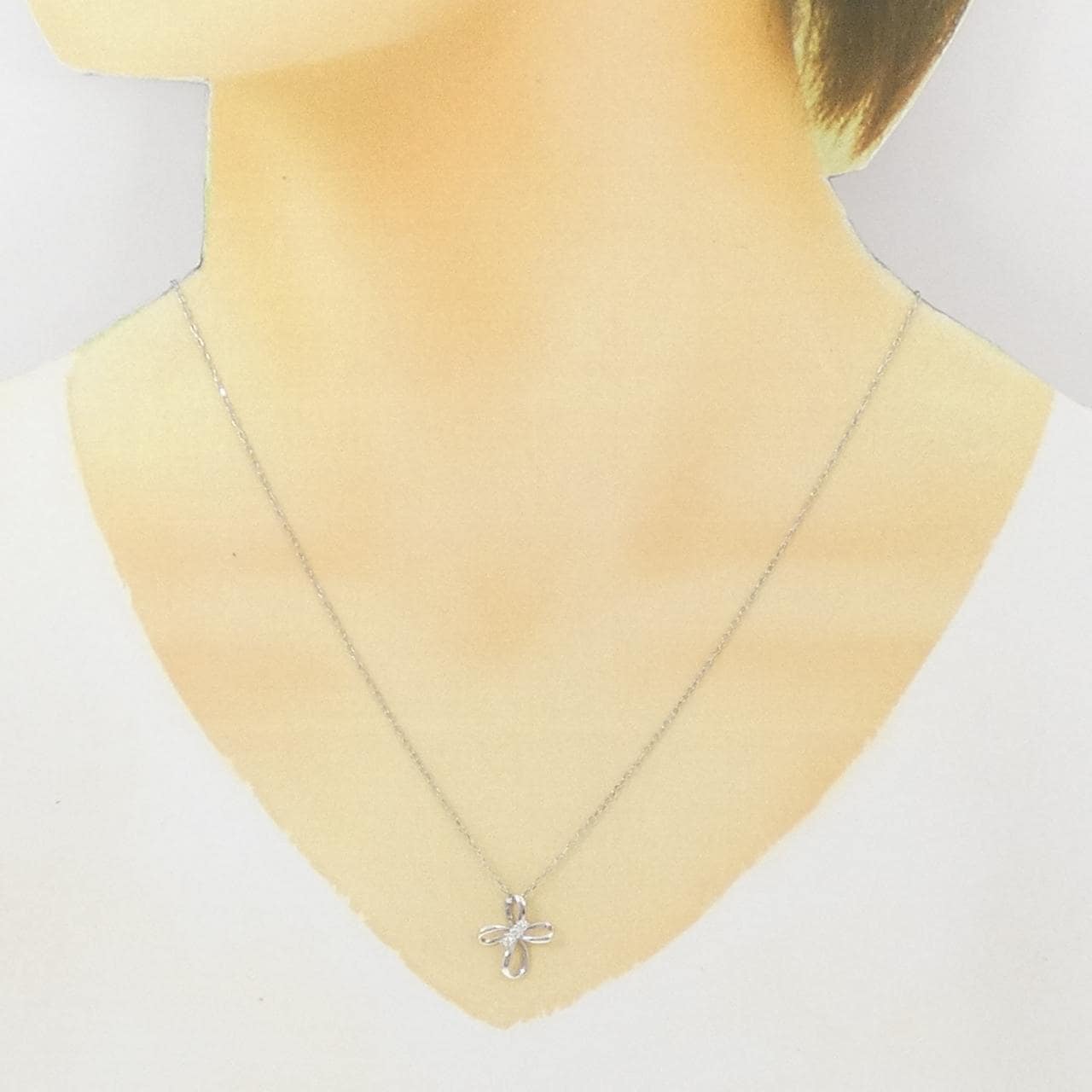 PT950/PT850 ダイヤモンド ネックレス 0.05CT