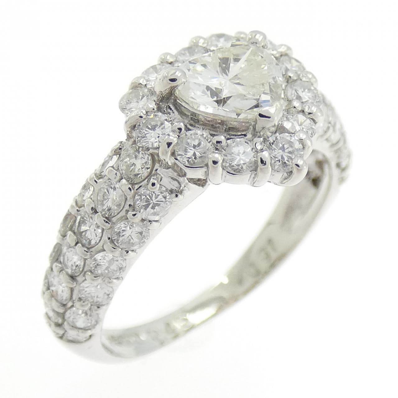 PT900 Heart Diamond Ring 0.45CT