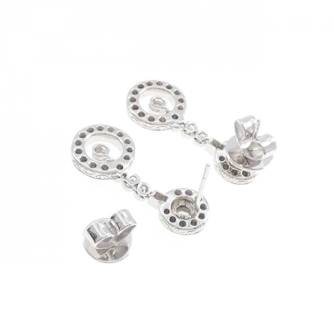 750WG ダイヤモンド ピアス 0.55CT
