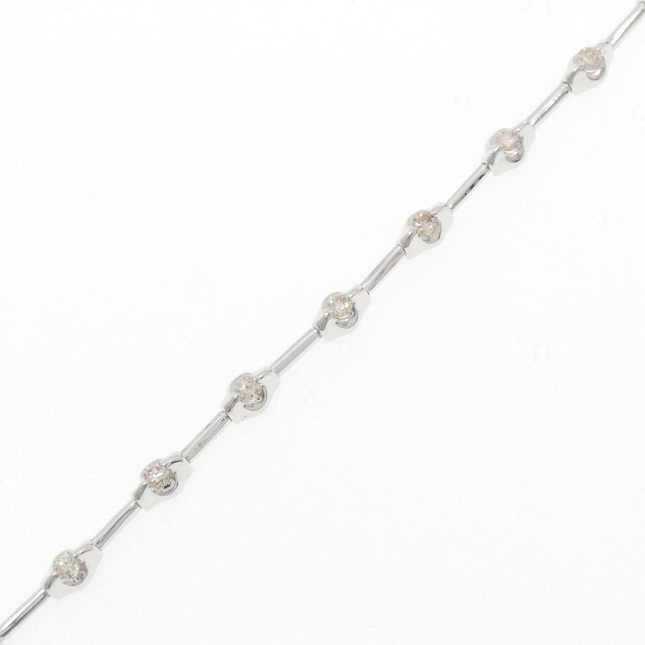 18KWG ダイヤモンド ブレスレット 0.50CT