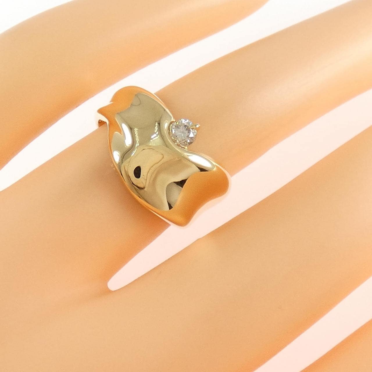 K18YG ダイヤモンド リング 0.15CT