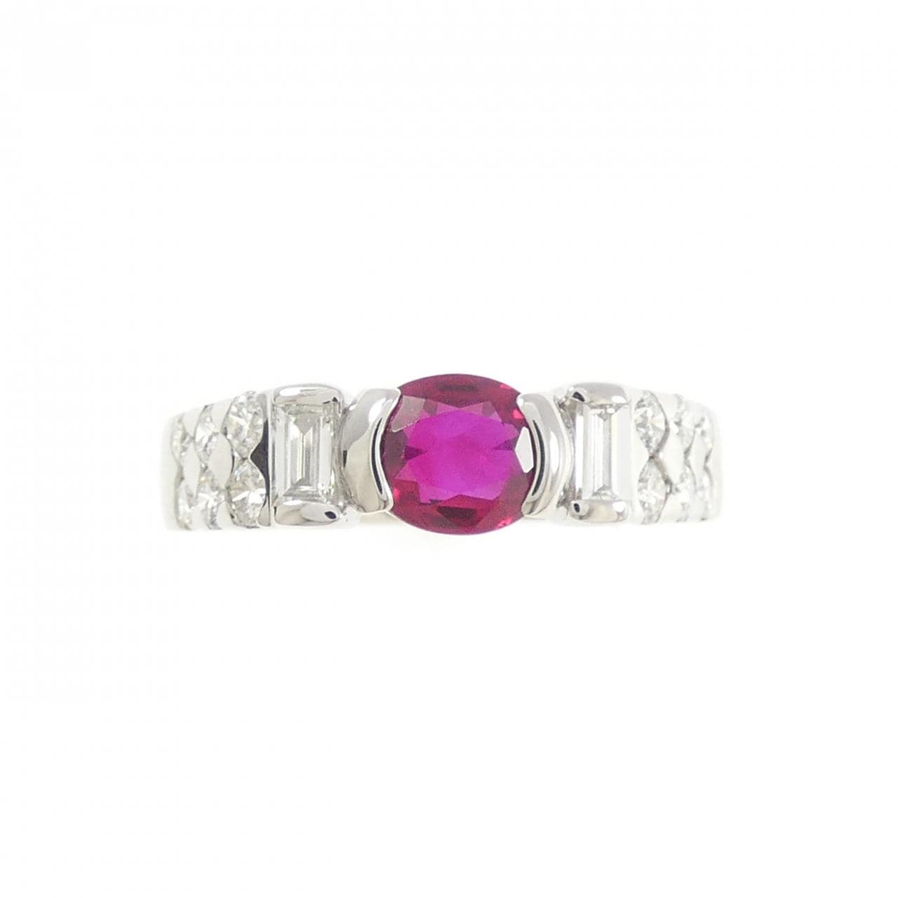 PT900 ルビー リング 0.871CT
