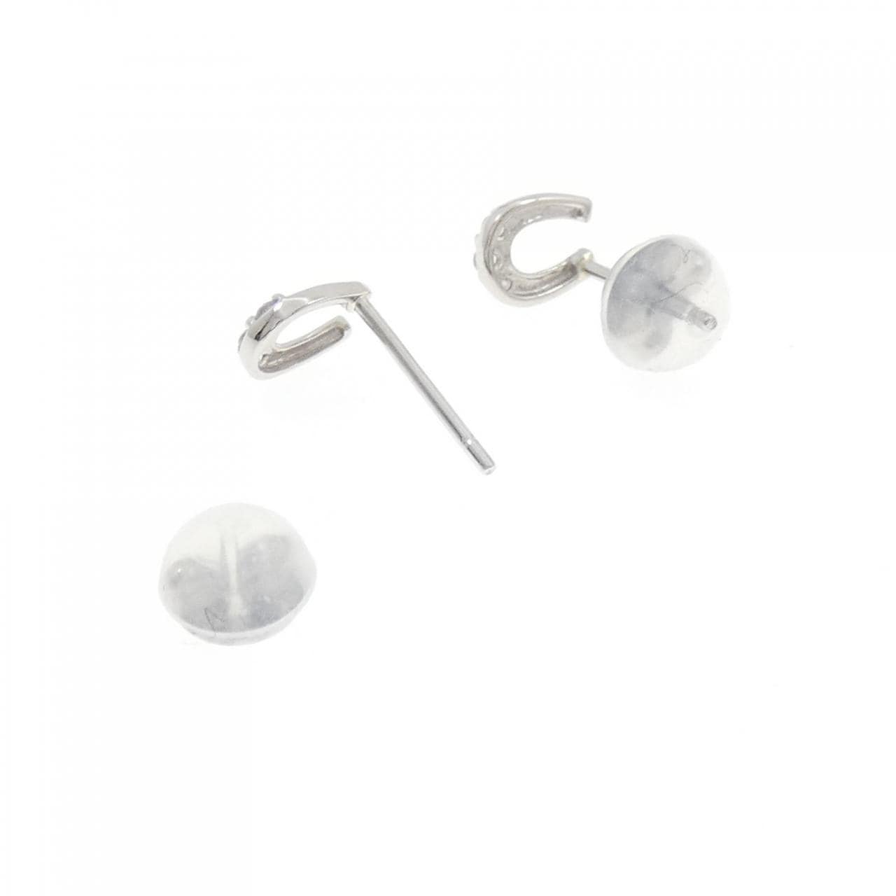 PT900 ホースシュー ダイヤモンド ピアス