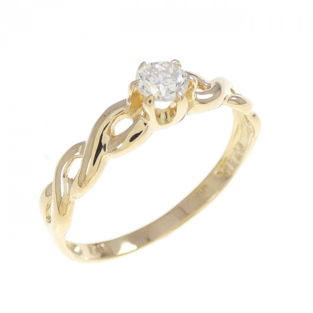 K18YG ダイヤモンド リング 0.17CT