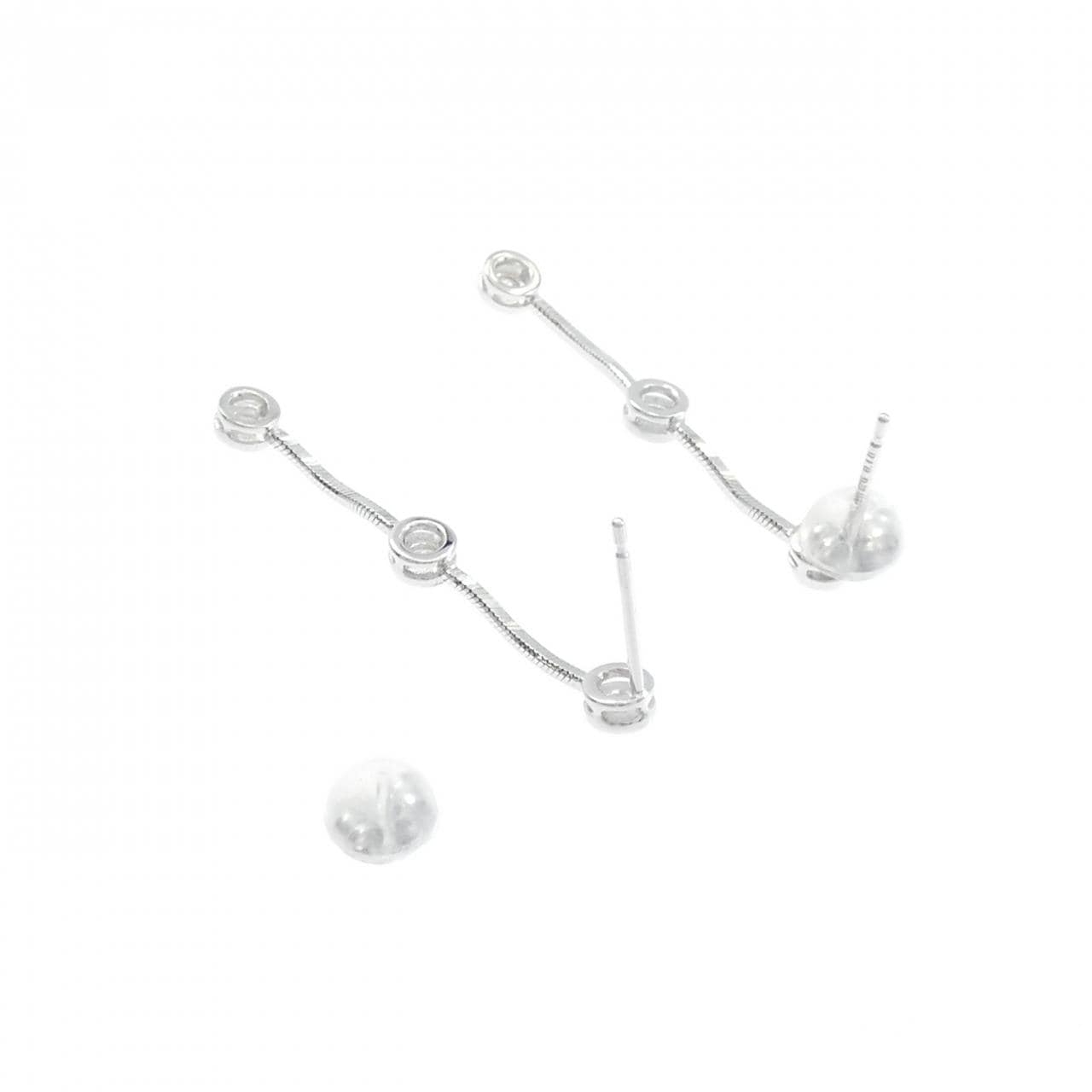 K18WG ダイヤモンド ピアス 0.20CT