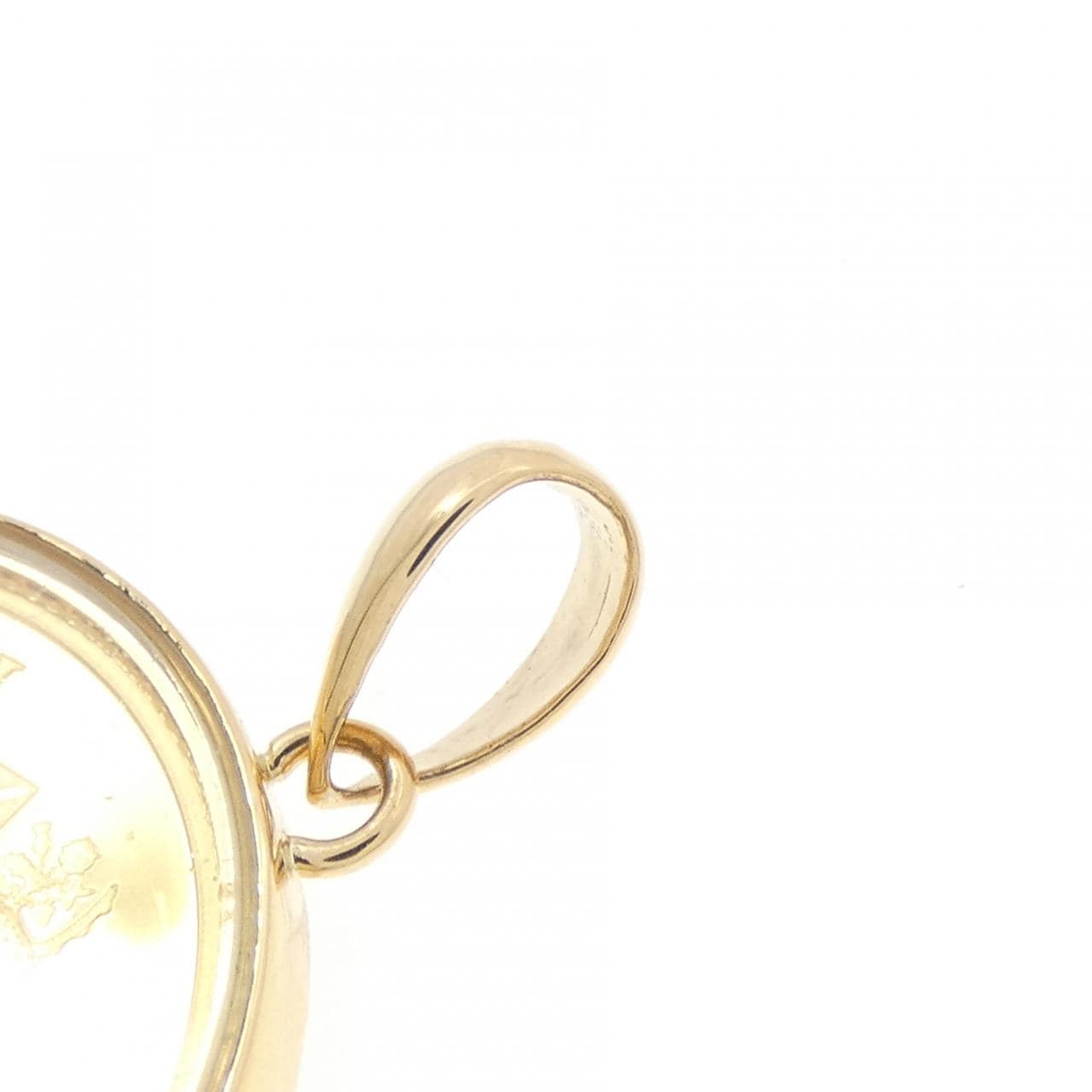 K18YG(枠) コイン ペンダント