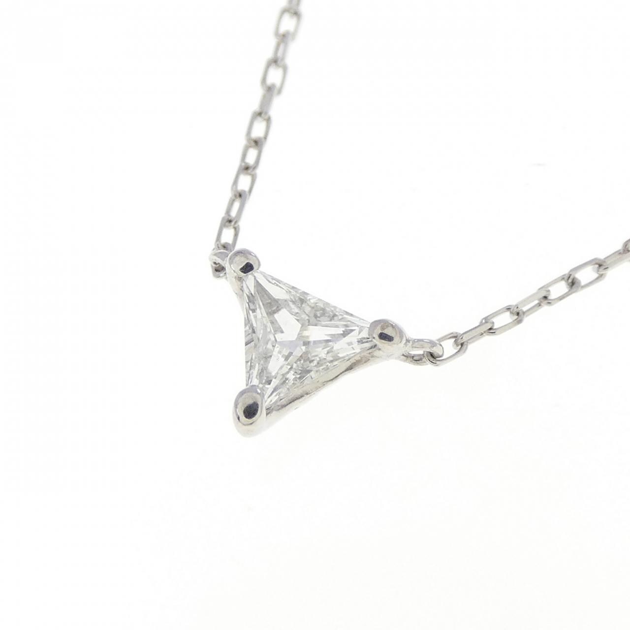K18WG ダイヤモンド ネックレス 0.13CT