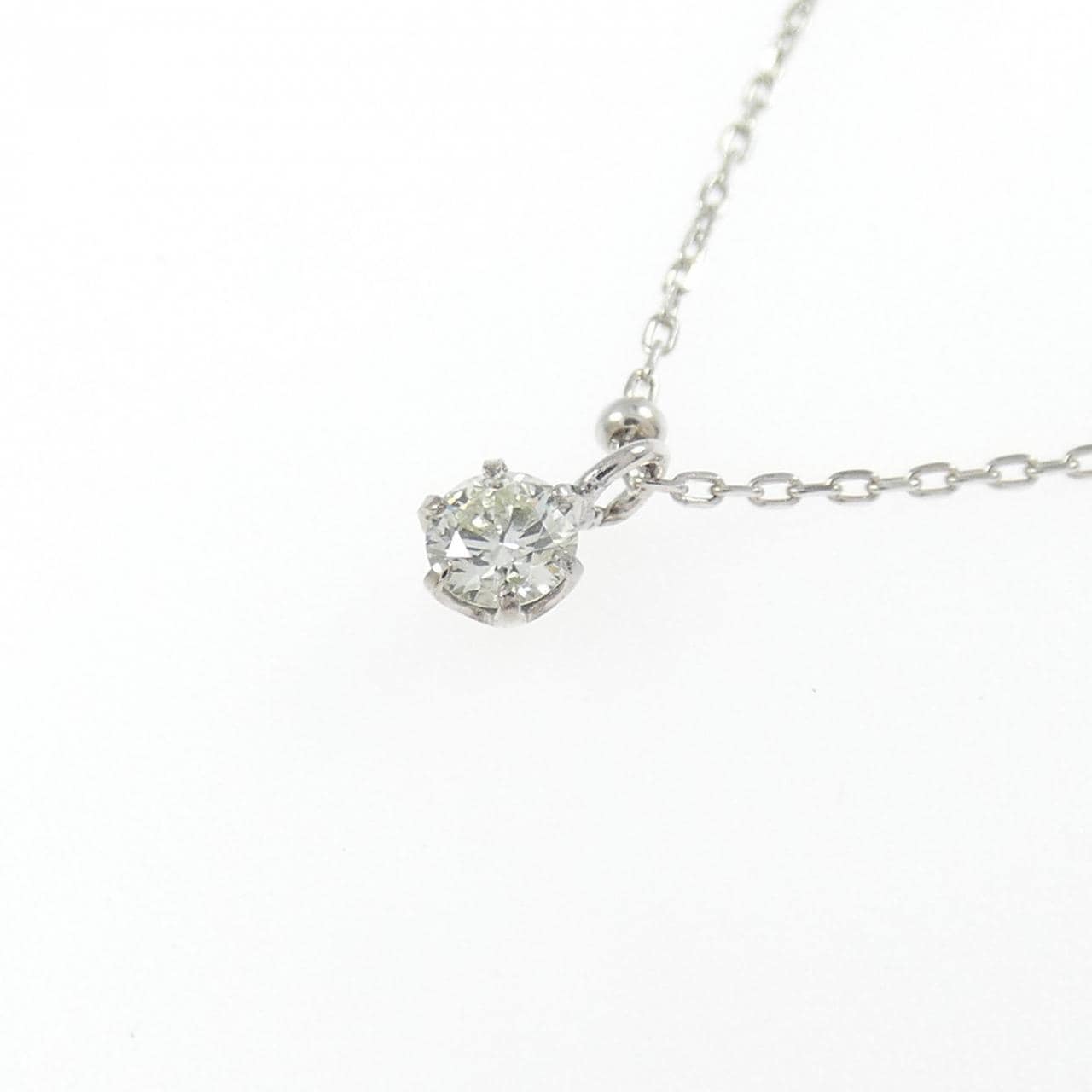 K18WG ダイヤモンド ネックレス 0.08CT