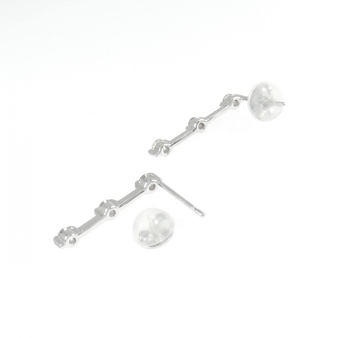 K18WG ダイヤモンド ピアス 0.30CT