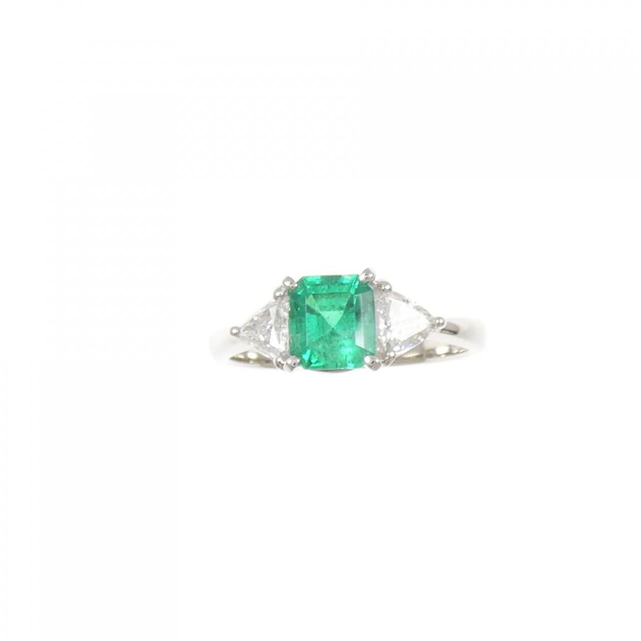 PT900 エメラルド リング 0.85CT