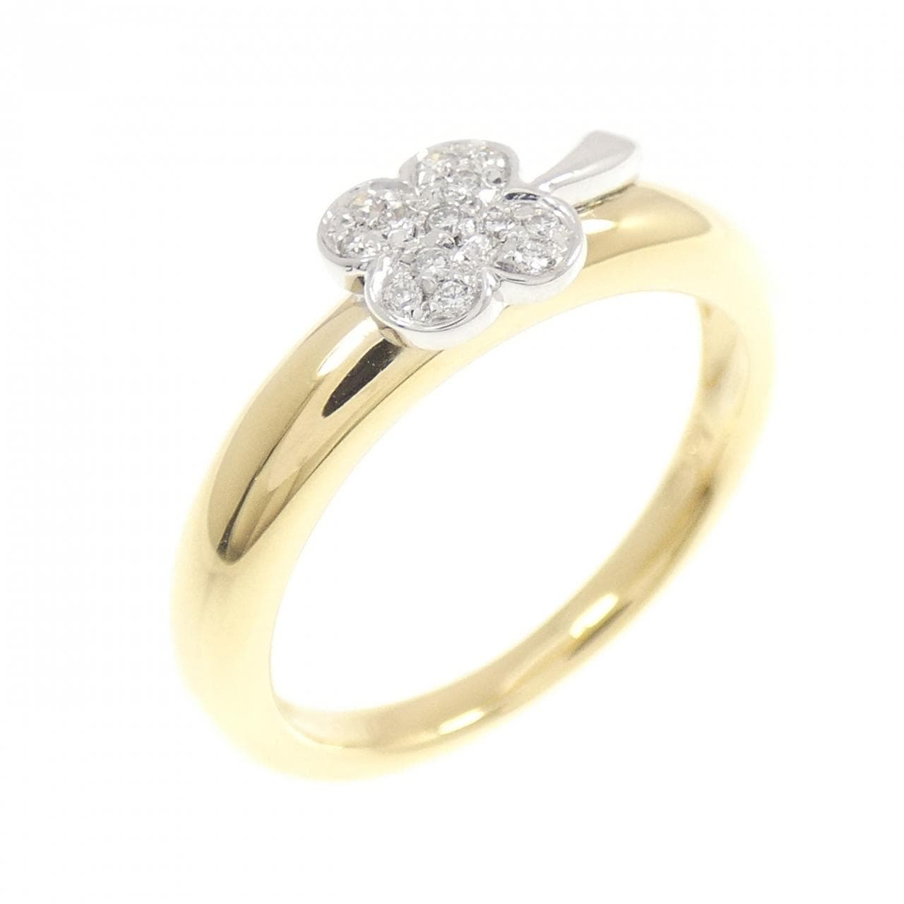 ポンテヴェキオ フラワー ダイヤモンド リング 0.07CT