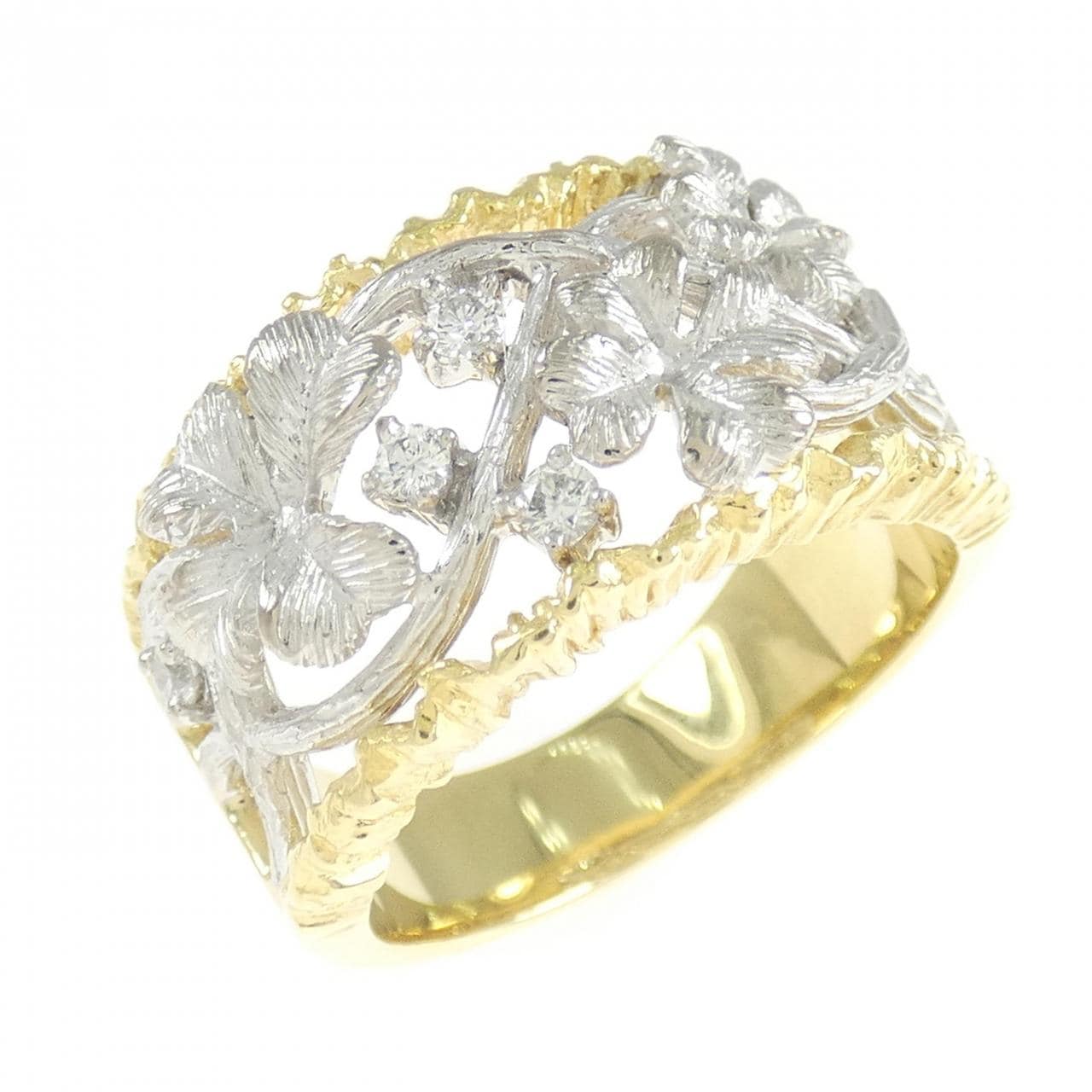 18KYG/18KWG ダイヤモンド リング 0.10CT