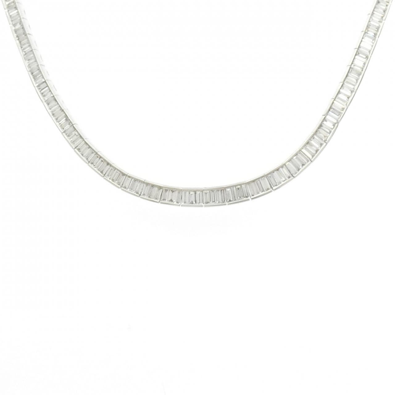 K18WG ダイヤモンド ネックレス 6.61CT