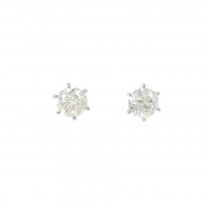 【リメイク】PT900/ST ダイヤモンド ピアス 1.035CT 1.064CT H-I I1 VG-GOOD