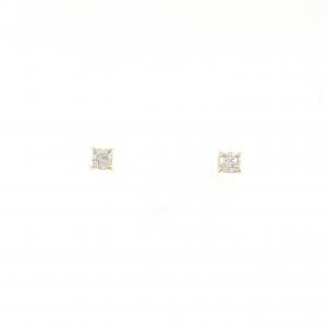【リメイク】K18YG ダイヤモンド ピアス 0.10CT