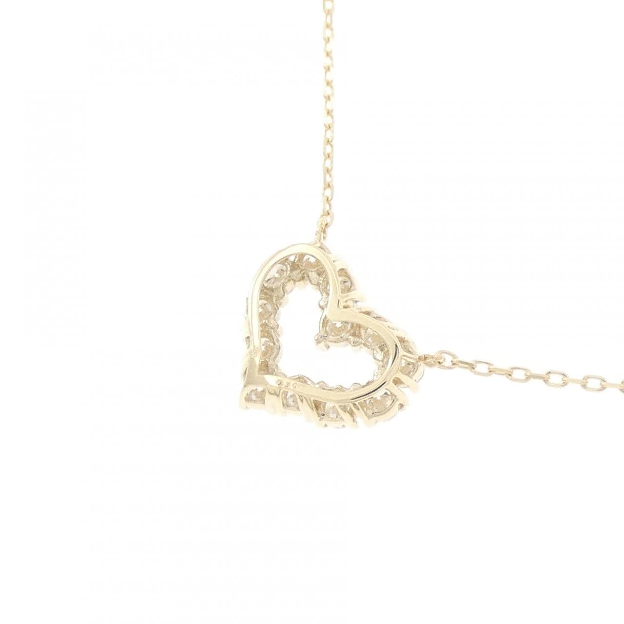 【リメイク】K10YG ハート ダイヤモンド ネックレス 0.30CT