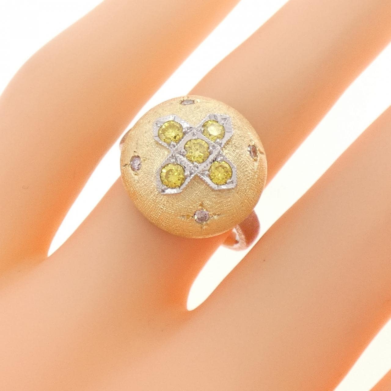 750YG/750WG ダイヤモンド リング 0.20CT